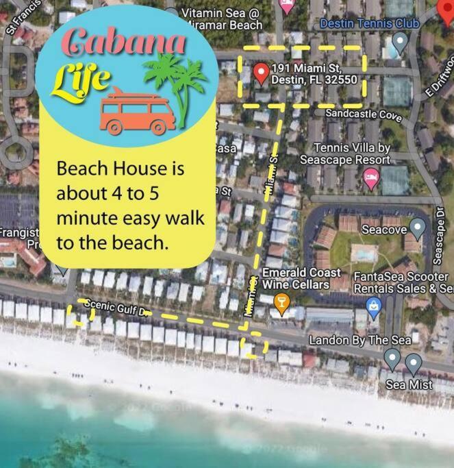 Private Beach Access, Fenced Yard & Pet Friendly, Pool, Cabana Life Beach House Villa Destin Luaran gambar